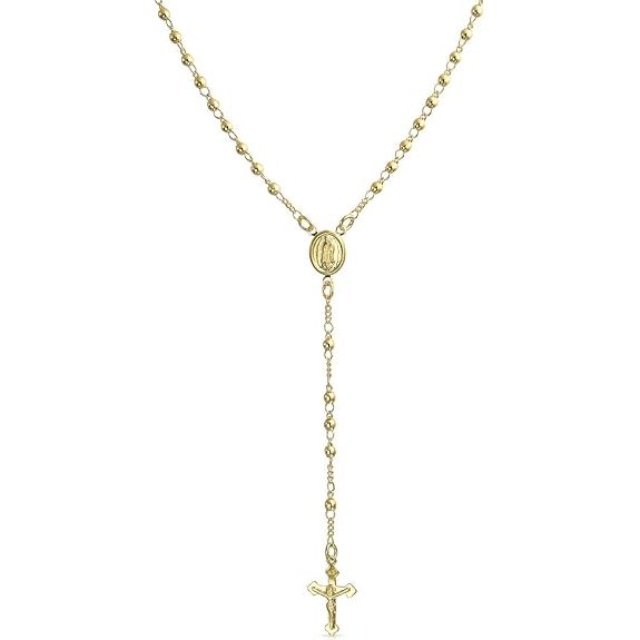 Chapelet Catholique Plaqué or, Argent, Perles