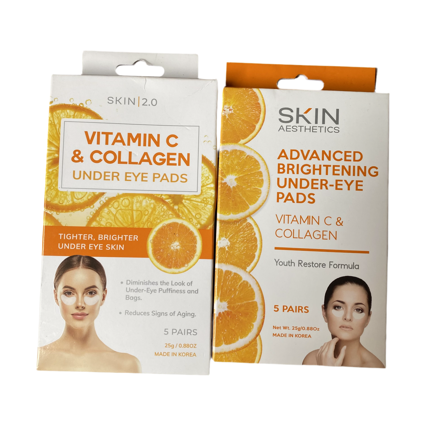 Patch pour les yeux à la vitamine C et au collagène, anti-âge, éclaircissant, et raffermissant