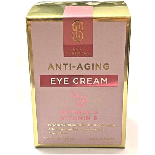 Crème anti-âge pour les yeux au Rétinol et à la Vitamine E.