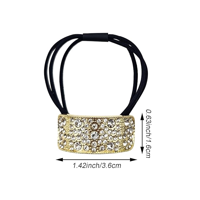 Élastiques à cheveux décoratifs et barrettes en strass