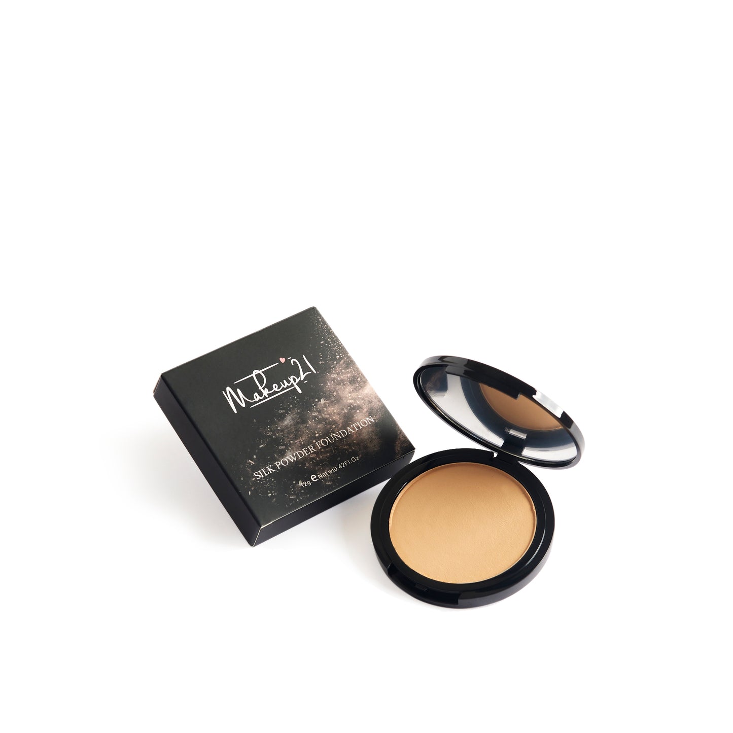 Poudre compacte Fond de teint pour visage.